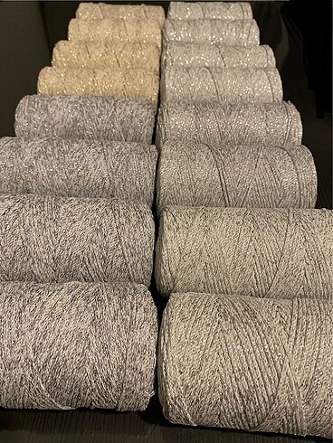 Polyester makrome simli