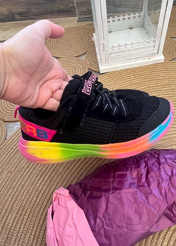 34 Beden pembe Renk Skechers Bağcıksız Kız Çocuk Spor Ayakkabı