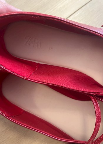 Zara kız çocuk rugan babet - Görsel 2