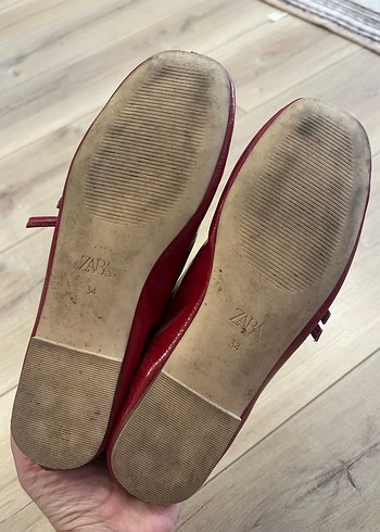 Zara kız çocuk rugan babet - Görsel 4