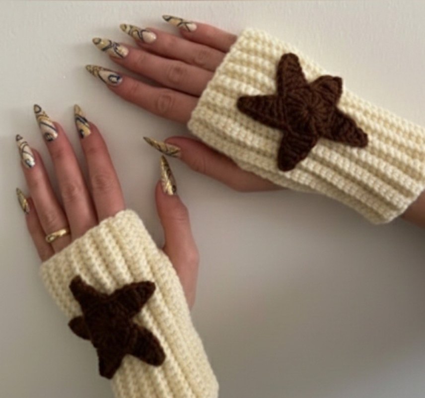 Bohem Tarz Örgü  Eldiven - Görsel 2