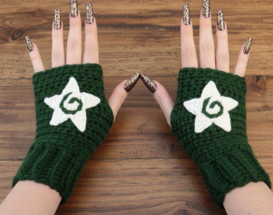 Örgü Parmaksız Eldiveni - Görsel 3