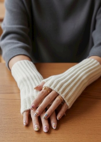 Bohem Tarz  Örgü Eldiveni - Görsel 2