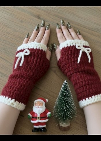 Örgü Kadın Eldivenleri - Görsel 3