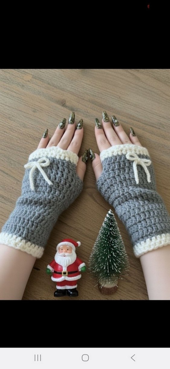 Örgü Kadın Eldivenleri - Görsel 2