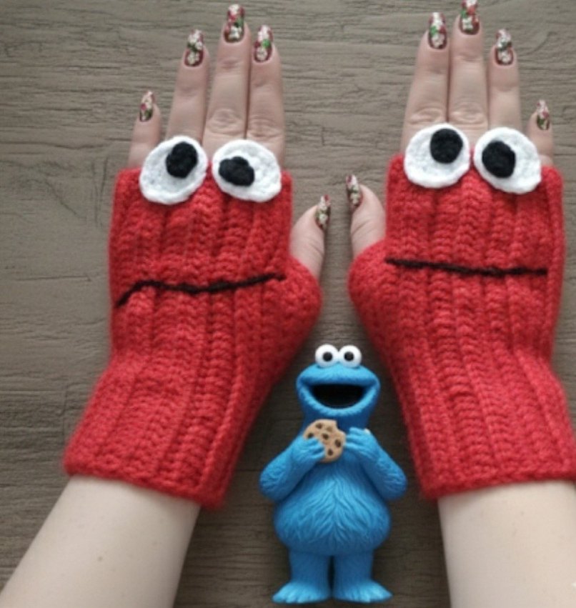 Örgü Parmaksız Eldivenler - Görsel 4