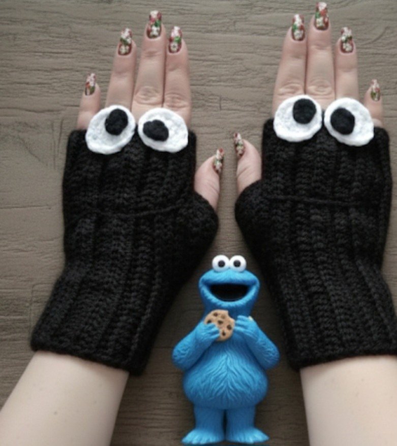 Örgü Parmaksız Eldivenler - Görsel 3