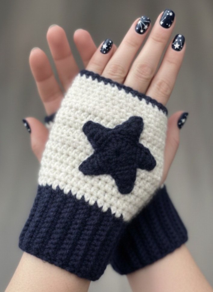 Örgü Parmaksız Eldiven - Görsel 2