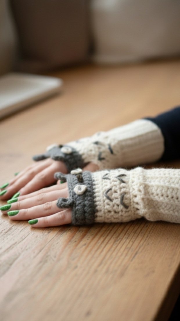 Bohem  Örgü Kadın Eldiven - Görsel 2