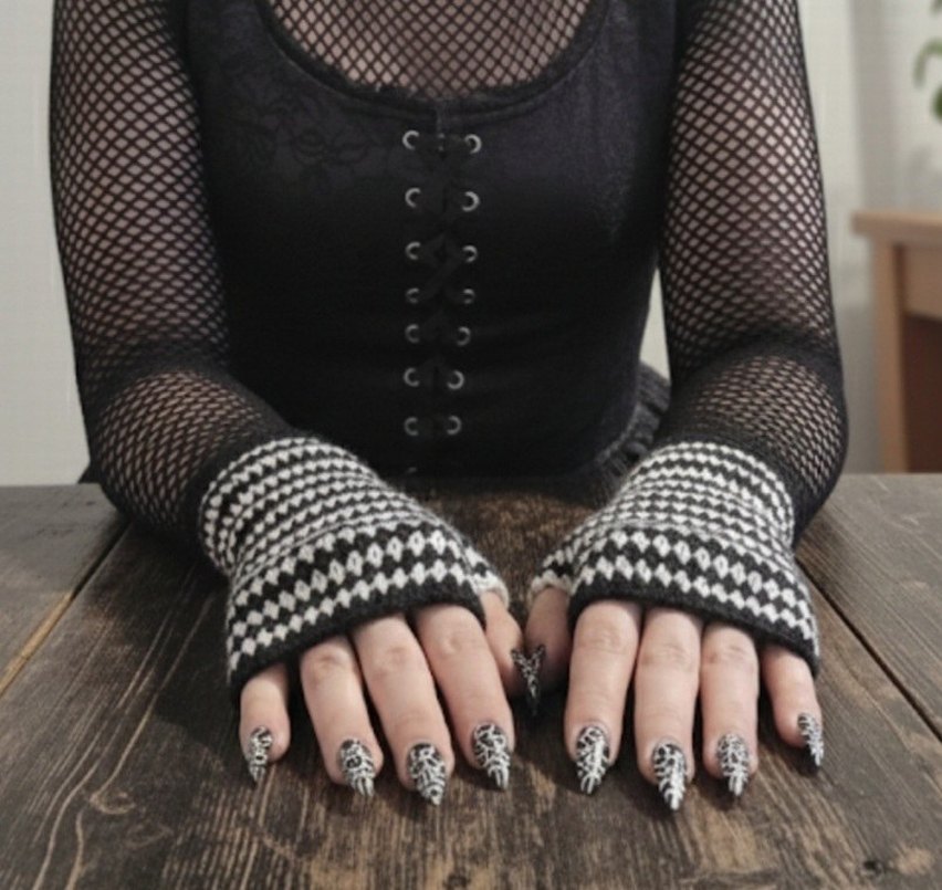 bohem Örgü eldiven - Görsel 2