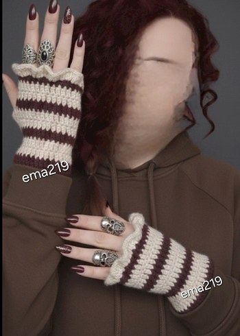 Bohem Örgü Eldiveni - Görsel 2