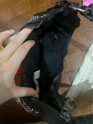  Beden siyah Renk TAŞLI ÇANTA