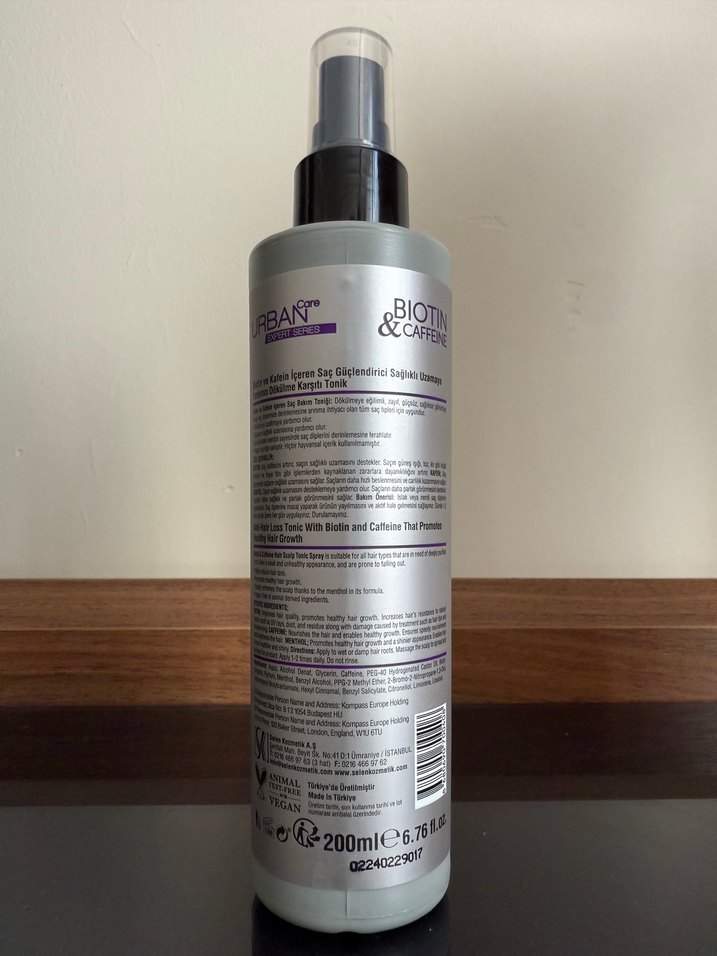 Urban Care Biotin & Kafein Saç Toniği Sprey - Görsel 2