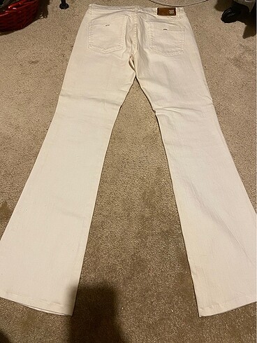 Mango Mango jeans beyaz kot pantolon