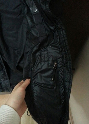 m Beden siyah Renk pofuduk kaz tüyü nike mont