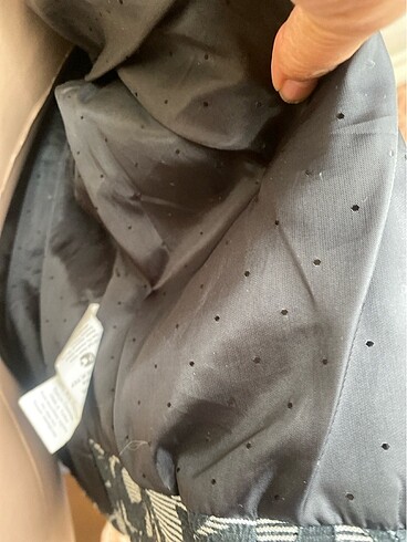 Kendinden desenli kısa ceket - Görsel 15