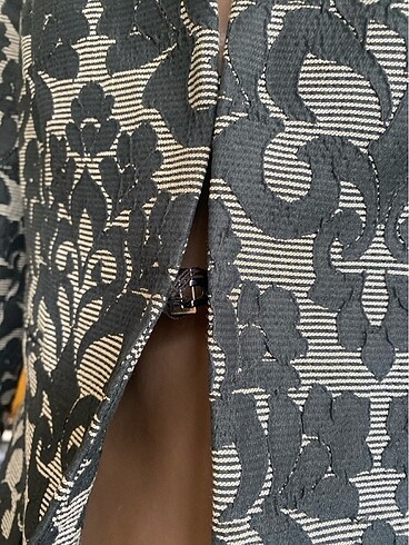 Kendinden desenli kısa ceket - Görsel 9