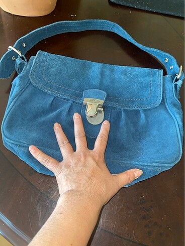 Mango nubuk kol çantası - Görsel 7
