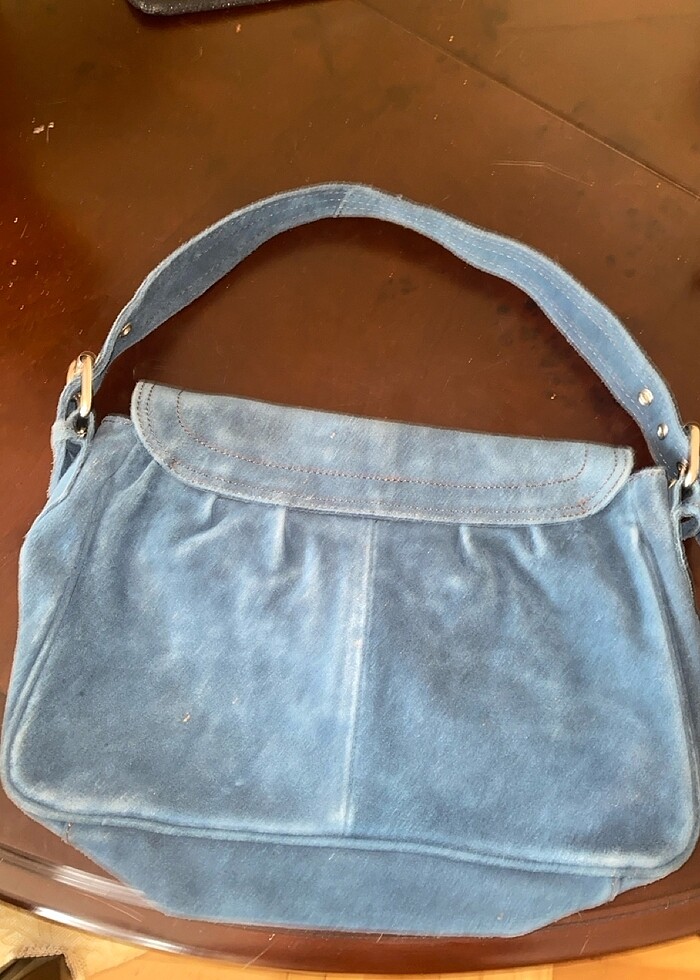 Mango nubuk kol çantası - Görsel 5