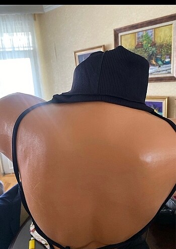 ONYX BALIKÇI YAKA SIRT DEKOLTE  BLUZ - Görsel 7