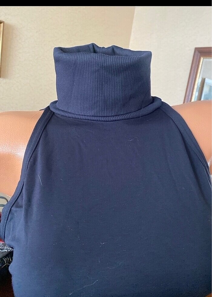 ONYX BALIKÇI YAKA SIRT DEKOLTE  BLUZ - Görsel 2