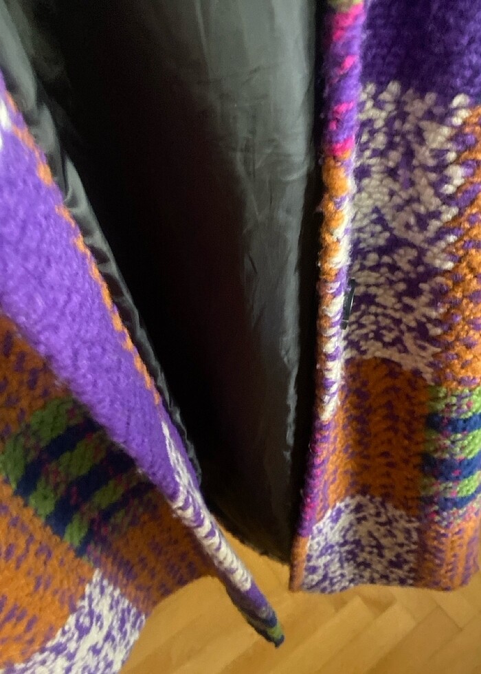 Kadın manto peluş yaka cepli hiçbir sorun yok - Görsel 4