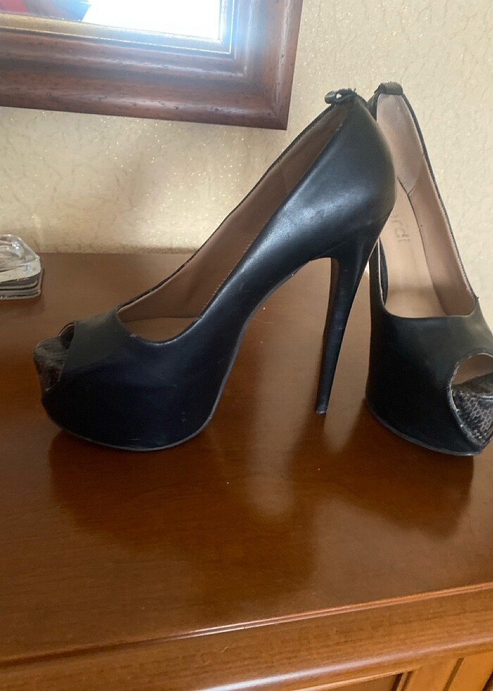 Platform topuk ayakkabı - Görsel 2