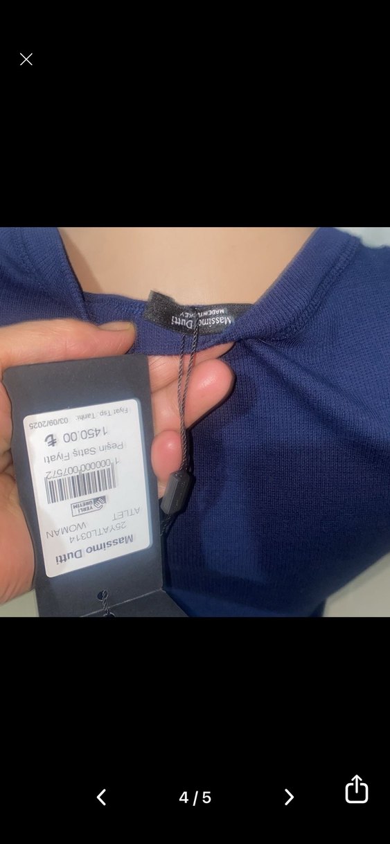 Koyu Mavi Kadın Sıfır Kol Dar Kesim Atlet - Görsel 4