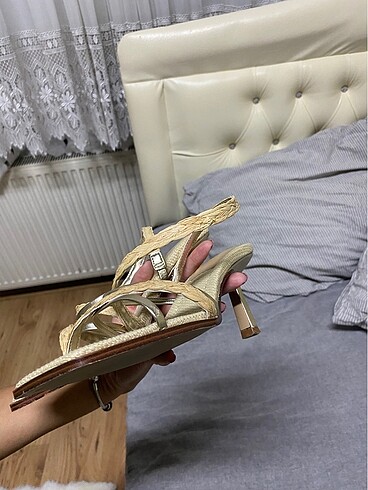 35 Beden H&M hasır topuklu ayakkabı