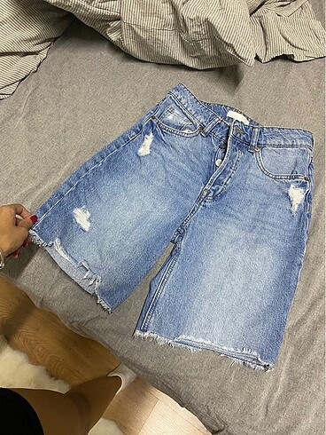 H&M jean bermuda şort
