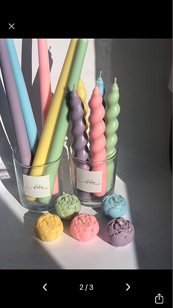 Ikea Top Şakayık Soya Mum