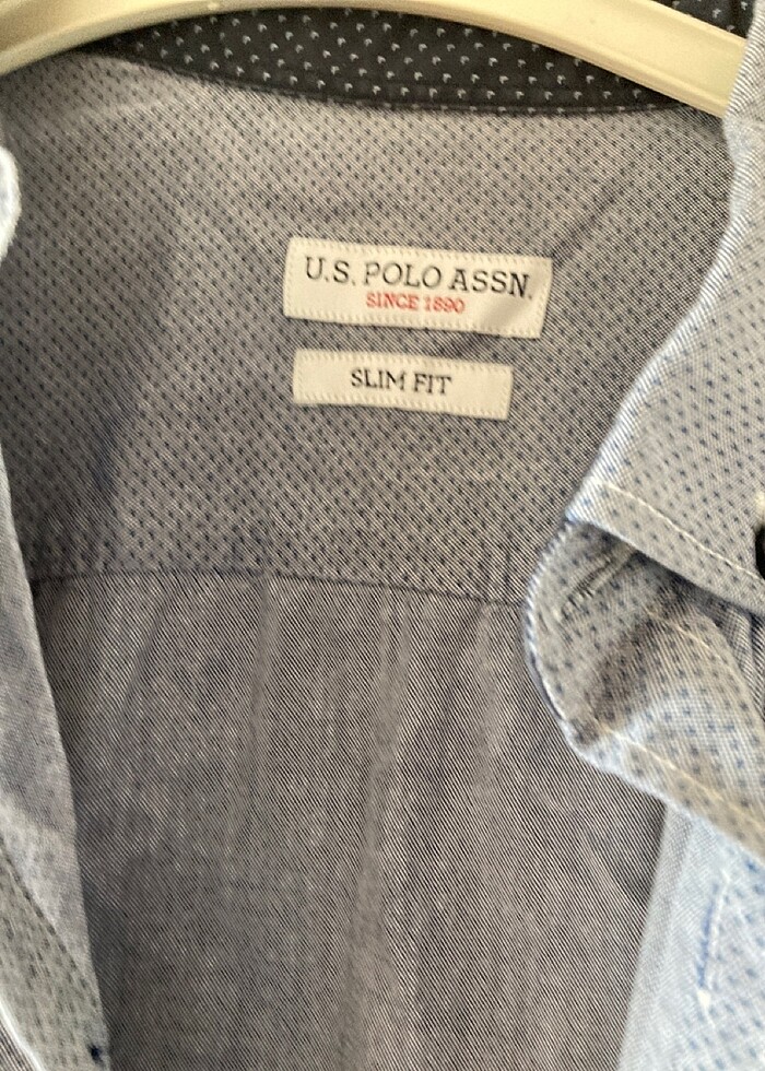 Us polo slim fit gömlek m beden - Görsel 3