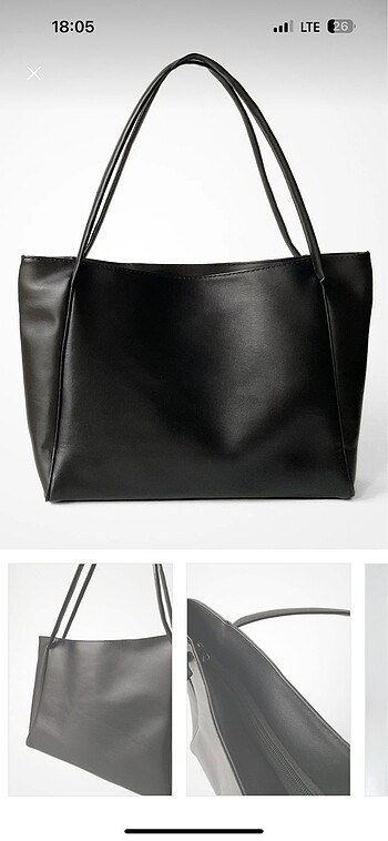 Çift saplı shopper çanta