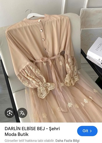 Bej Vintage Dantel Detaylı Uzun Kadın Elbise