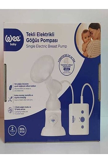 Elektrikli göğüs pompası süt sağma makinası