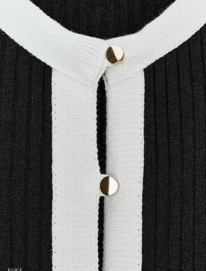 Zara Fırfırlı Triko Hırka - Görsel 5