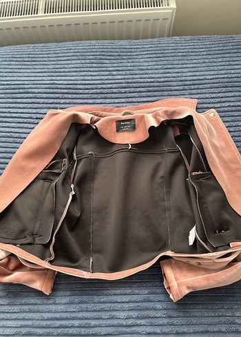 Bershka Kadife Biker Ceket - Görsel 3