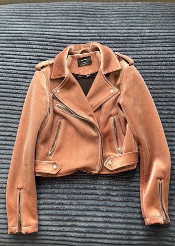 Bershka Kadife Biker Ceket - Görsel 6
