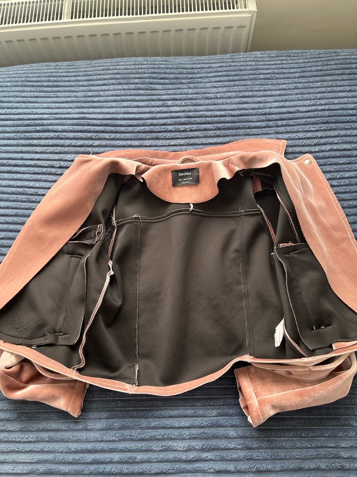 Bershka Kadife Biker Ceket - Görsel 3