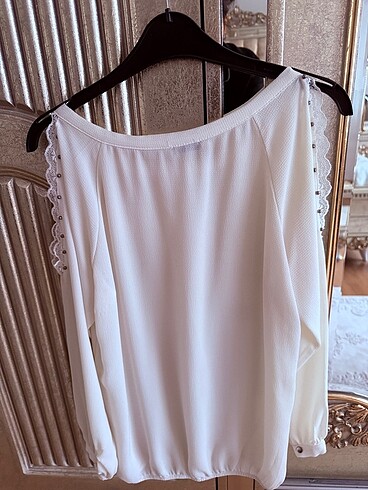 Kol detaylı şık bluz - Görsel 4