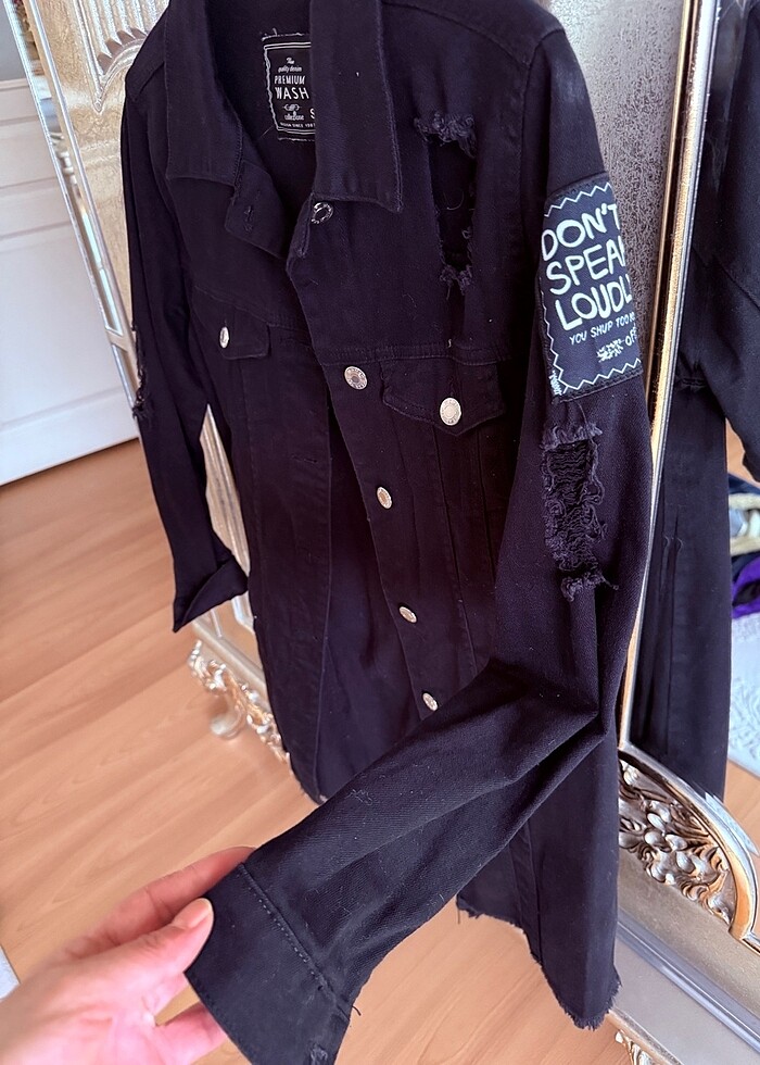 Kot jean ceket - Görsel 2