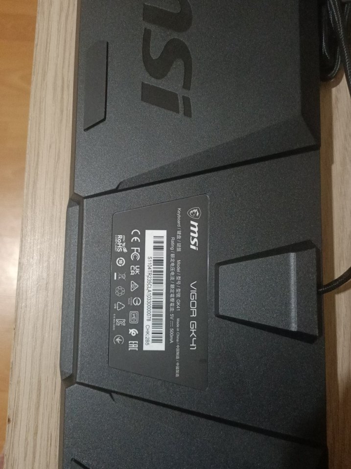 MSI Siyah Kablolu Mekanik Klavye - Görsel 5