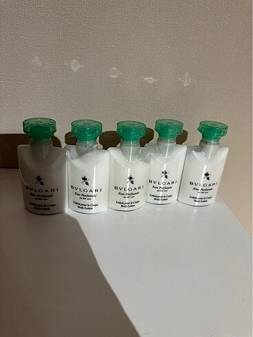 Bvlgari body lotion 5 adet