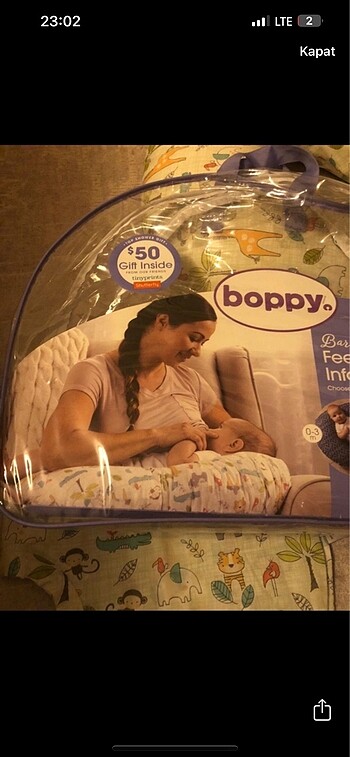 Beden çeşitli Renk Boppy emzirme yastığı
