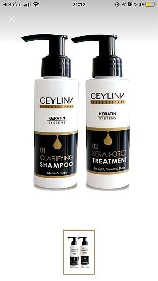 Keratin botoks set be tuzsuz şampuan set