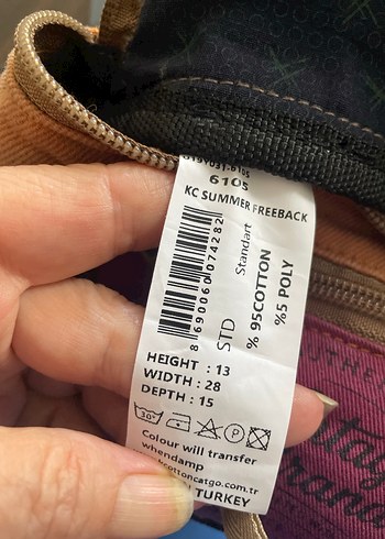  Beden Dark Cotton yeni etiketli bel çantası
