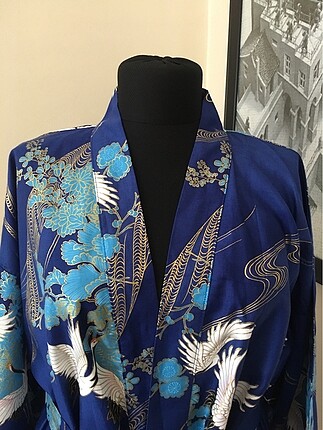 Diğer Sax mavisi 40-44 bedenlere uyumlu yeni pamuk kimono