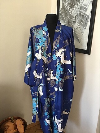 xl Beden mavi Renk Sax mavisi 40-44 bedenlere uyumlu yeni pamuk kimono