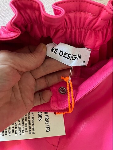 Re Design 36-38 uyumlu neon pembe yeni etiketli şort - Görsel 6