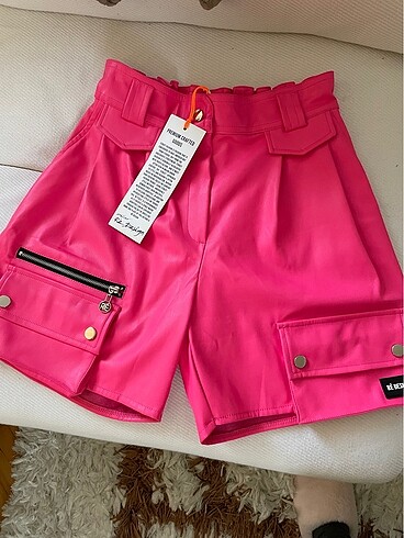 Re Design 36-38 uyumlu neon pembe yeni etiketli şort - Görsel 5